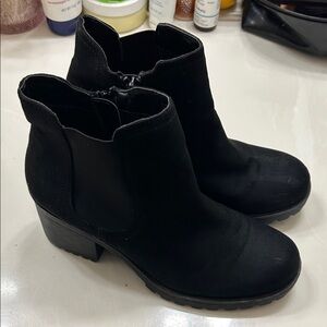 Sun + Stone Black Ankle Booties